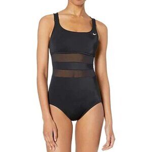 NWT Nike Mesh V-Back Swimsuit